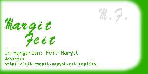 margit feit business card